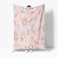 thumbnail image 1 of Sanrio Kuromi Cinnamoroll Flannel Blanket Soft Quilt Thicken Plush Nap Blanket Cartoon My Melody Sofa Blanket Child Aldult Gift, 1 of 10