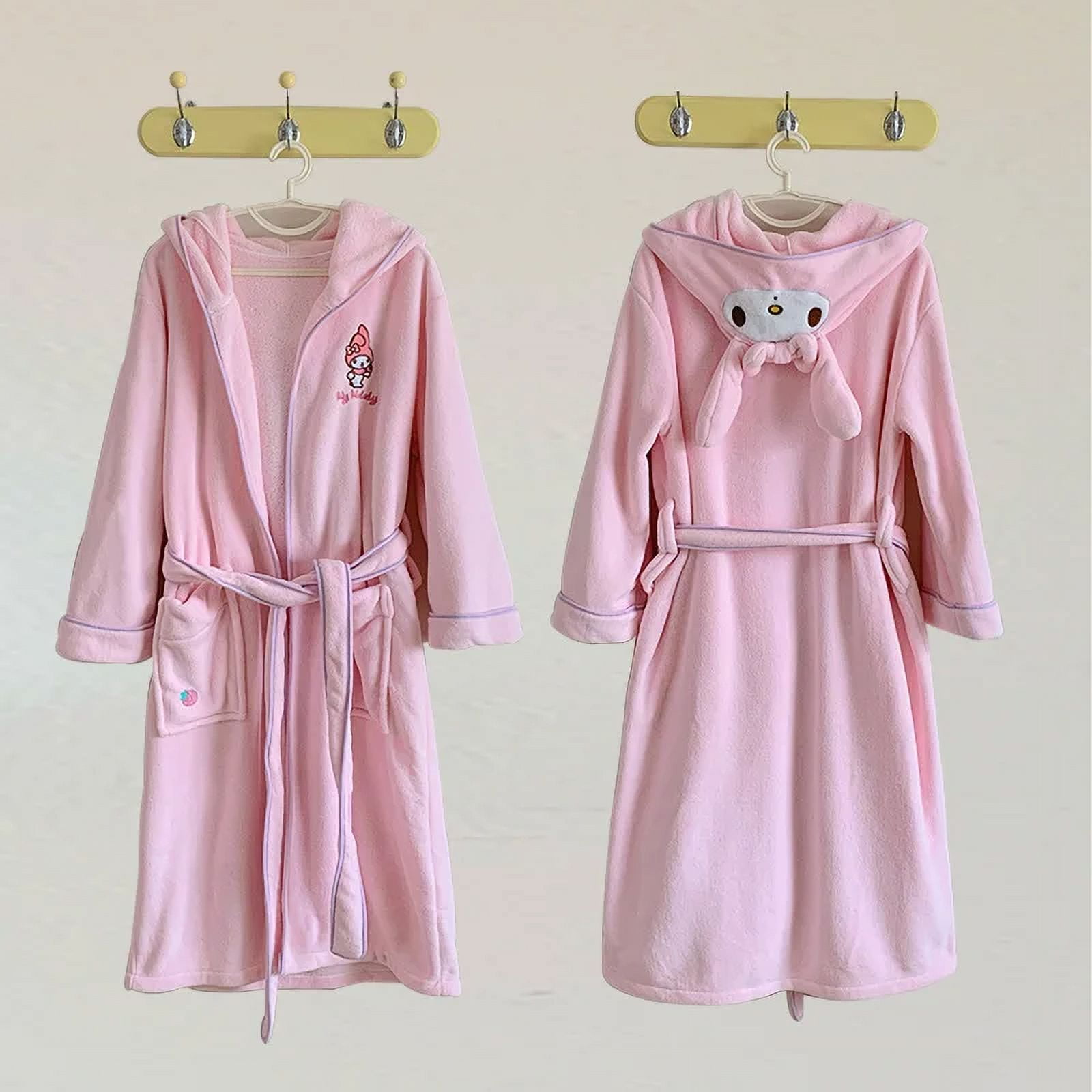 Sanrio Kuromi Cinnamoroll Genuine Bathrobe Velvet Pajama Water