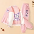 Sanrio Kuromi Cinnamoroll Kawaii Girl Twopiece Suit Children 2024 New