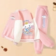 Sanrio Kuromi Cinnamoroll Kawaii Girl Twopiece Suit Children 2024 New