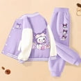Sanrio Kuromi Cinnamoroll Kawaii Girl Twopiece Suit Children 2024 New