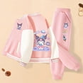 Sanrio Kuromi Cinnamoroll Kawaii Girl Twopiece Suit Children 2024 New