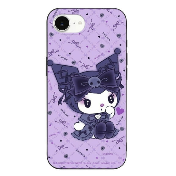 Sanrio Kuromi And Friends Compatible with iPhone 16 E Case Full Covered Soft Slim Rugged TPU Phone Case Shockproof Non-Slip Anti-Fingerprint Basic Cases Protection