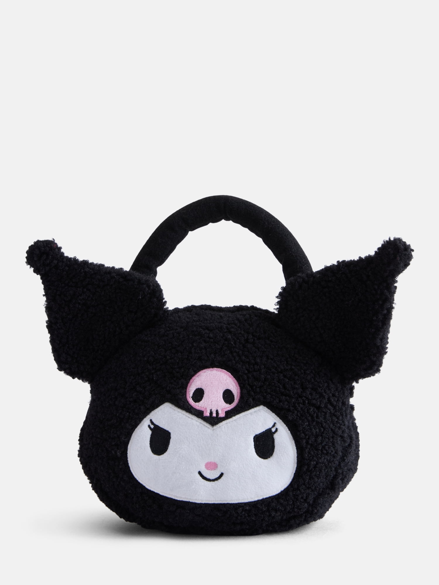 Sanrio Kuromi Girls Plush Handbag, Black