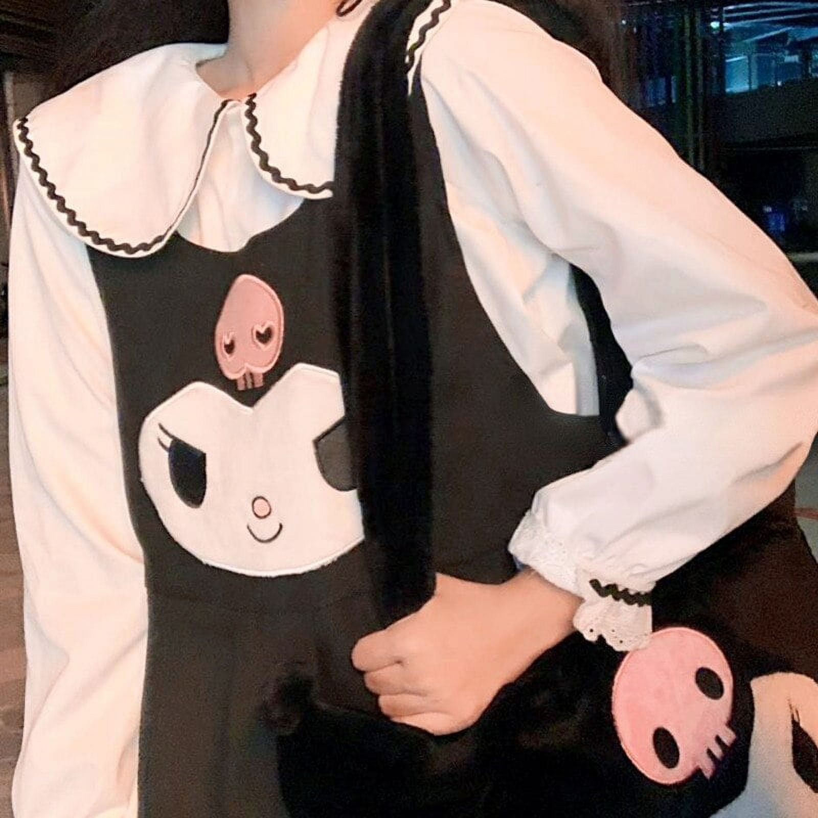 Sanrio Kuromi Hello Kitty Kawaii Anime Long Dresses For Women Sweet ...