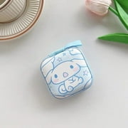 Sanrio Kuromi HelloKitty Cinnamoroll MyMelody Charger Data Cable Headphone Line Small Square Bag Cute Portable Storage Handbag