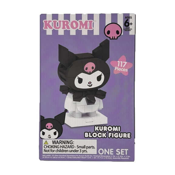 Sanrio Kuromi Interlocking Block Building Set, Popular Characters, 117 Pieces