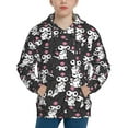 thumbnail image 1 of Sanrio Kuromi Kids' Hoodie 3d Print Sweatshirt Soft Pullover Hooded With Big Pockets Fans Gifts For Boys Or Girls X-Large, 1 of 7