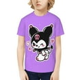 thumbnail image 1 of Sanrio Kuromi Kids T-Shirt 3d Printed Graphic T-Shirts Boys And Girls Short Sleeve Shirts For Youth Kids Small, 1 of 6