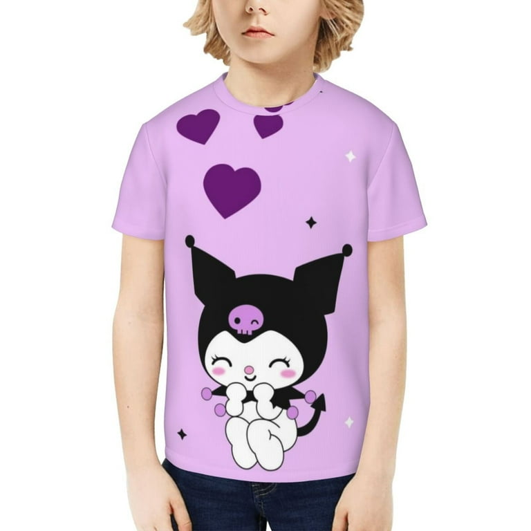 Sanrio Kuromi Kids T-Shirt 3d Printed Graphic T-Shirts Boys