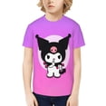 thumbnail image 1 of Sanrio Kuromi Kids T-Shirt 3d Printed Graphic T-Shirts Boys And Girls Short Sleeve Shirts For Youth Kids X-Small, 1 of 6