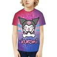 thumbnail image 1 of Sanrio Kuromi Kids T-Shirt 3d Printed Graphic T-Shirts Boys And Girls Short Sleeve Shirts For Youth Kids X-Small, 1 of 6