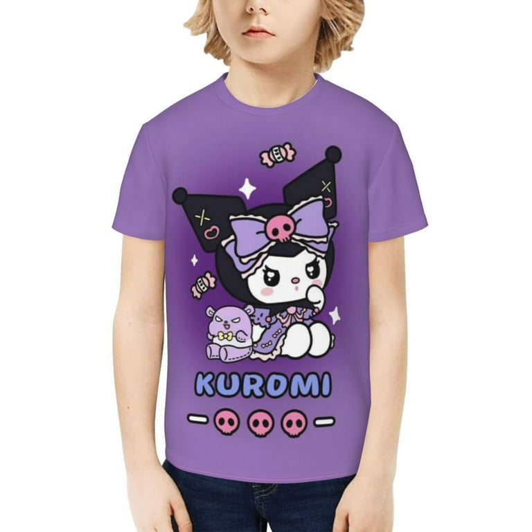 Sanrio Kuromi Kids T-Shirt 3d Printed Graphic T-Shirts Boys