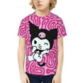 thumbnail image 1 of Sanrio Kuromi Kids T-Shirt 3d Printed Graphic T-Shirts Boys And Girls Short Sleeve Shirts For Youth Kids X-Small, 1 of 6