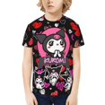 thumbnail image 1 of Sanrio Kuromi Kids T-Shirt 3d Printed Graphic T-Shirts Boys And Girls Short Sleeve Shirts For Youth Kids X-Small, 1 of 6