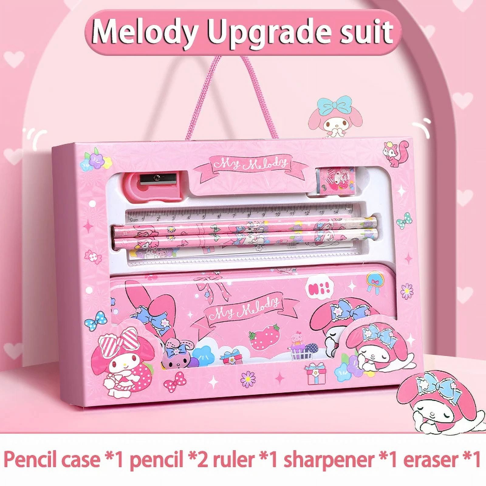 Sanrio Kuromi Melody Cinnamoroll Stationery Gift Box Girls Primary