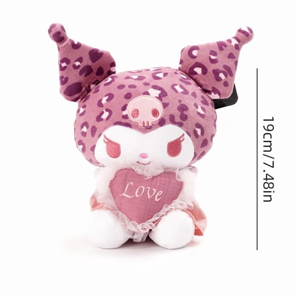 Sanrio Kuromi Melody Love Series Stuffed Toy Plushier Soft Plush Dolls Girlfriend Birthday Valentine's Day Gift