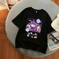 thumbnail image 1 of Sanrio Kuromi Multicolor Graphic T Shirts Girl Kawaii Clothes Y2k Top Aesthetic Harajuku Summer Oversized T Shirt Women Clothes, 1 of 22