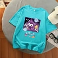 thumbnail image 1 of Sanrio Kuromi Multicolor Graphic T Shirts Girl Kawaii Clothes Y2k Top Aesthetic Harajuku Summer Oversized T Shirt Women Clothes, 1 of 22