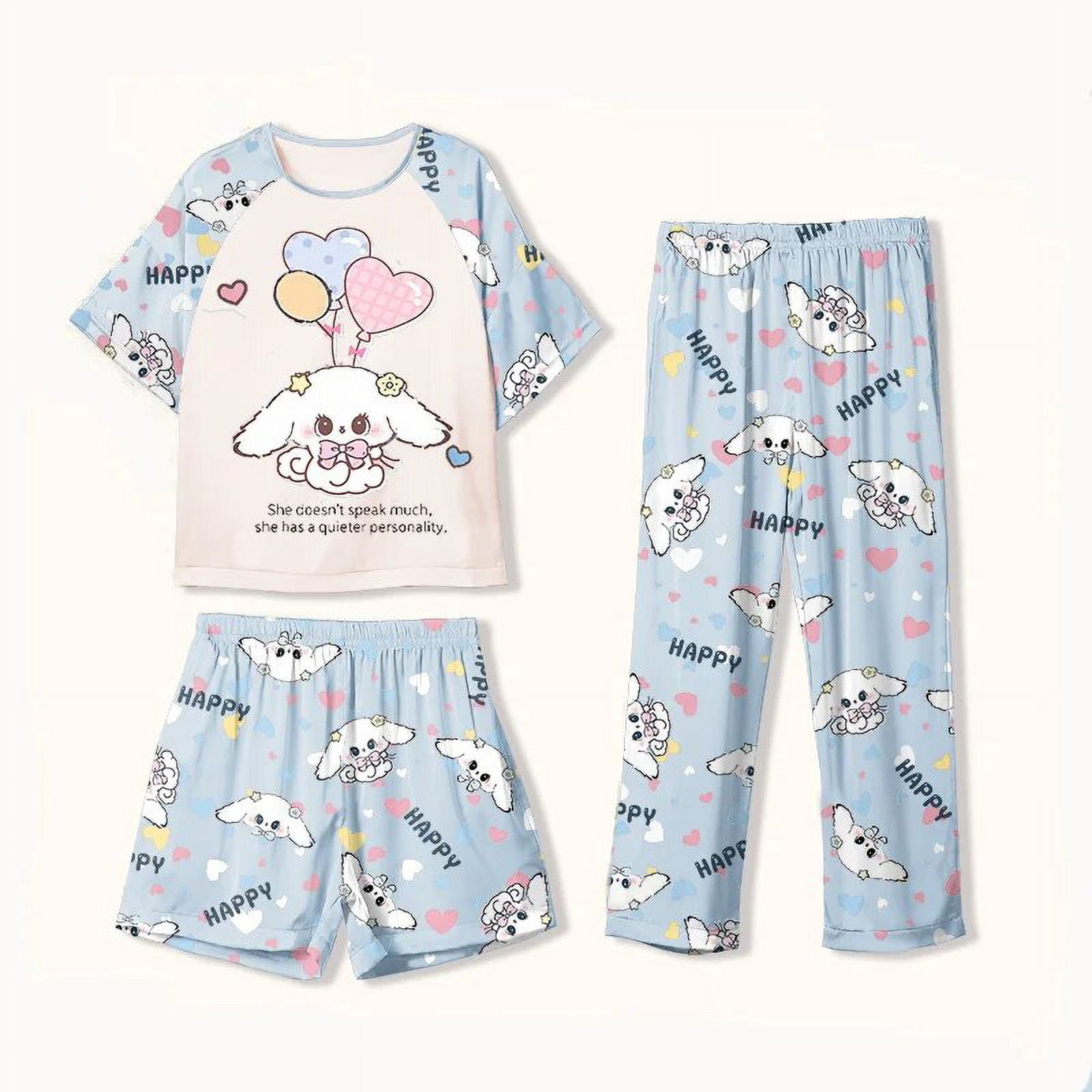 Sanrio Kuromi Pajamas Set for Children Cute Cinnamoroll My Melody ...