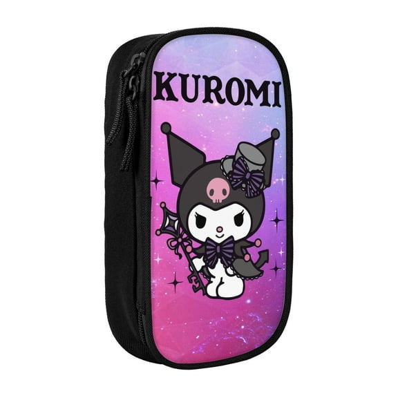 Sanrio Kuromi Pencil Case, Multipurpose Pencase ,Large Capacity Durable Pencil Pouch Storage Pen Bag Organizer Stationery