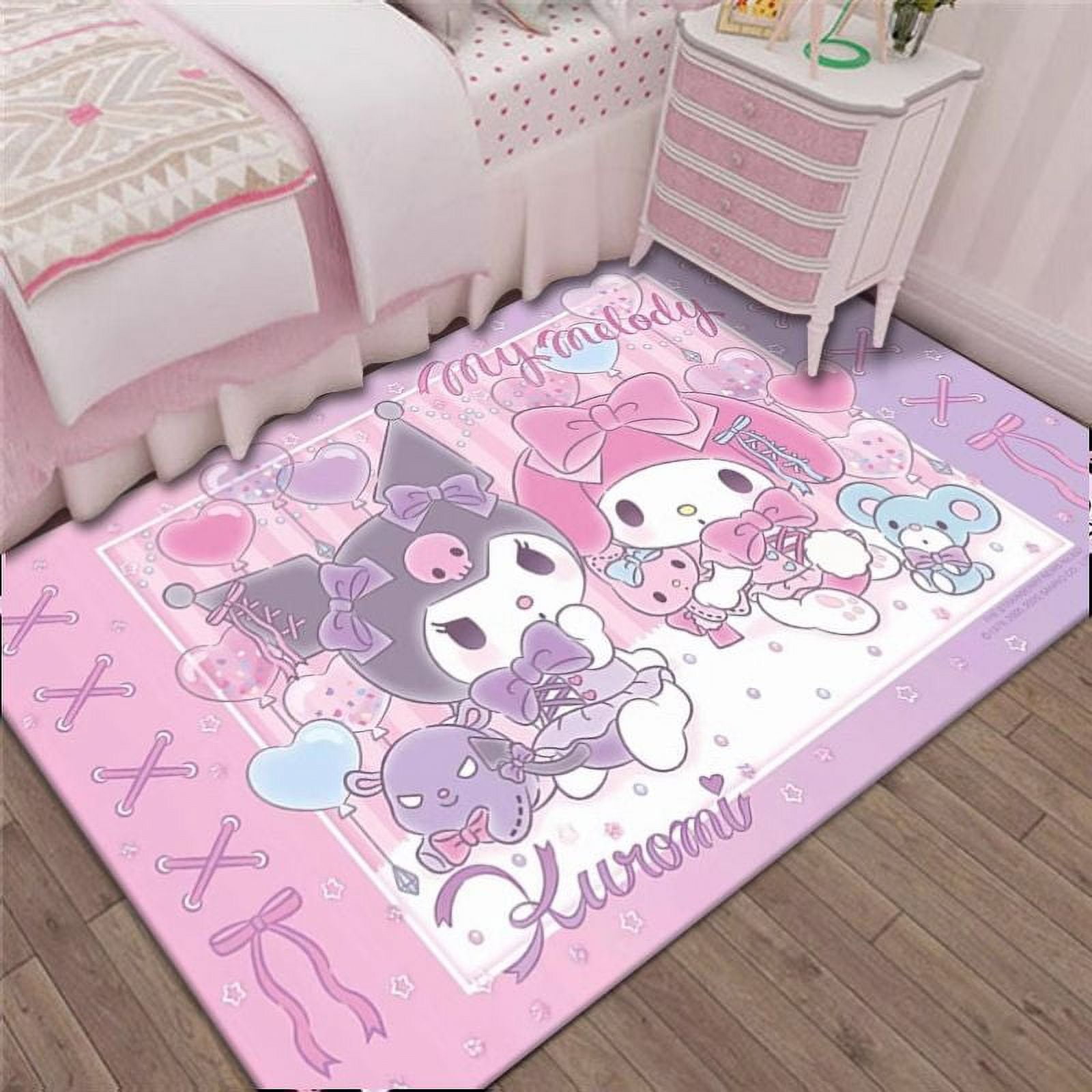 Sanrio Kuromi Peripheral Carpet Bedroom Living Room Full Bedside