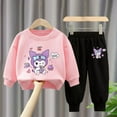 Sanrio Kuromi Printed Girl‘s Sweatshirts Sets Children‘s Casual