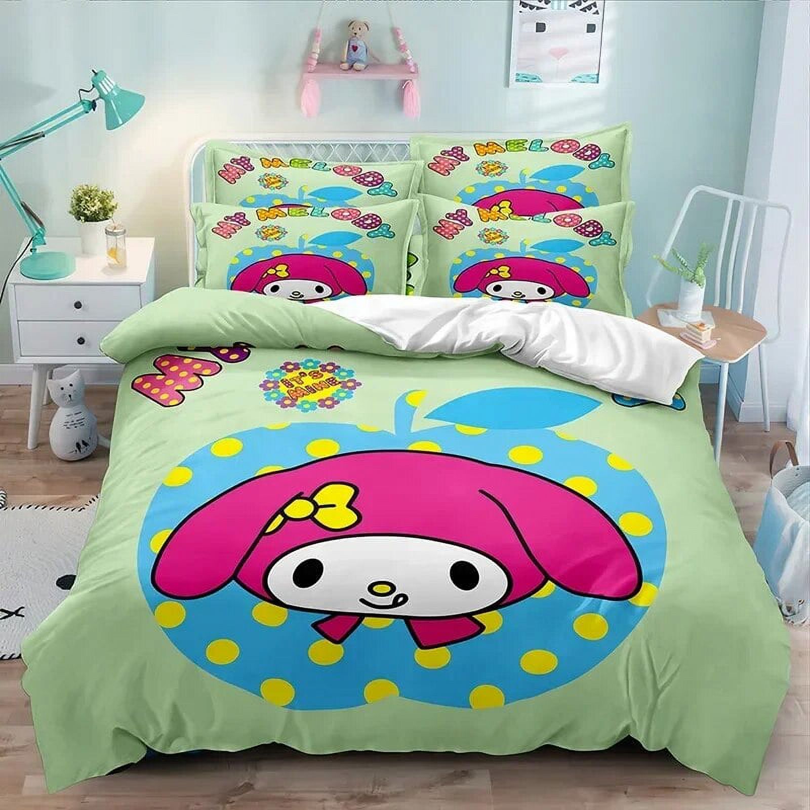 Sanrio Kuromi Series Duvet Cover Sanding Kit Digital Printing Cartoon Anime Cute Bed Home Two