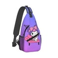 thumbnail image 1 of Sanrio Kuromi Sling Bag Crossbody Sling Backpack Chest Bag Daypack Purses Shoulder Bag For Women Men Travel Hiking, 1 of 7