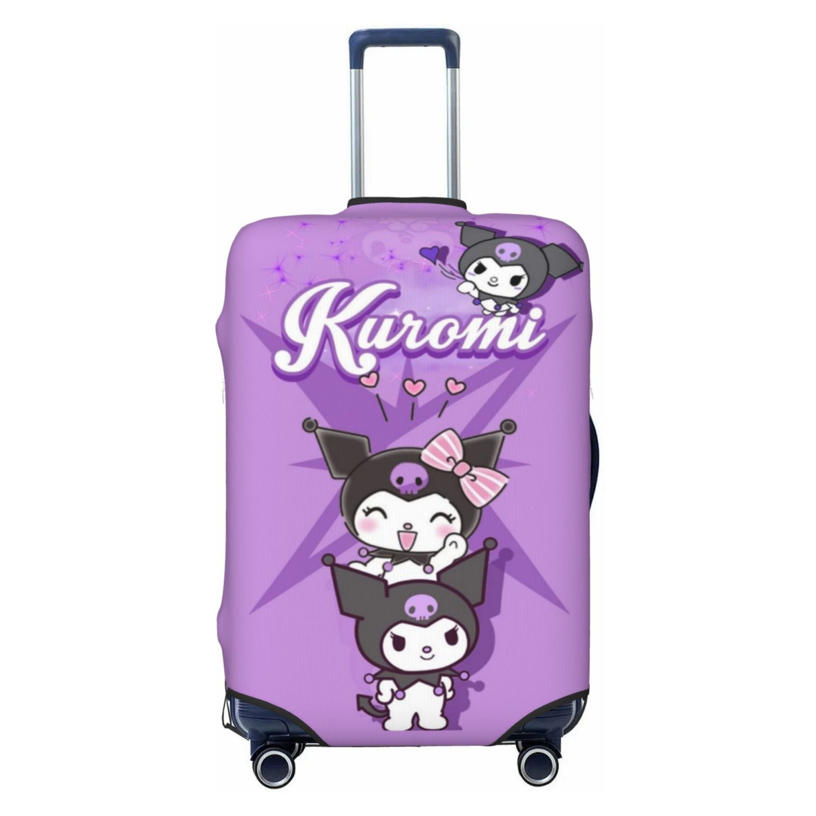 Kuromi キャリーケース 紫 Sanrio Kuromi Travel Luggage Cover, Colorful Suitcase Luggage
