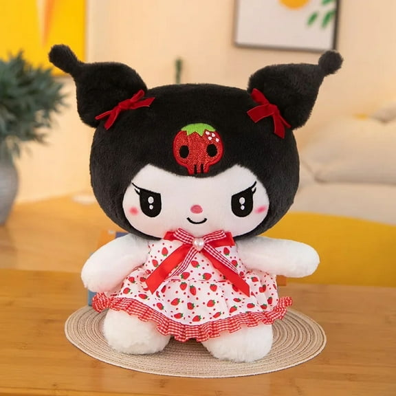 Sanrio Large New Floral Skirt Kuromi Plush Toy My Melody Doll Hello Kitty Stuffed Animal Girls Christmas Gift