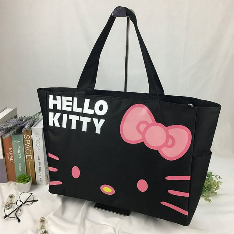 bagtory HELLO Baggy Transparent PVC Bag in Bag Big Tote  Clear Organizer  (Black) buy to Japan. CosmoStore Japan