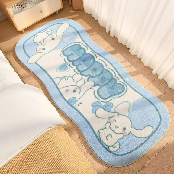 Sanrio Melody Cinnamoroll Kuromi Pachacco Anti Slip Carpet Home Living Room Decor Rug