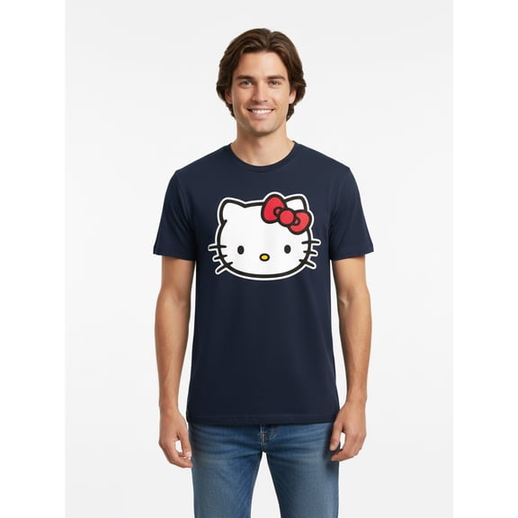 Sanrio, Men's & Big Men's Graphic Tee, Hello Kitty Bow, Sizes S-3XL