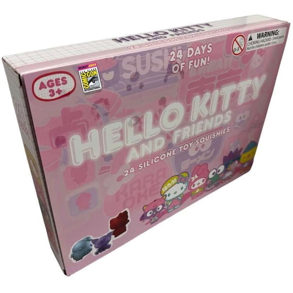 Sanrio Mochi Figure Silicone Toy Squishies Advent Calendar (PINK)