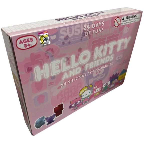 Sanrio Mochi Figure Silicone Toy Squishies Advent Calendar (PINK)
