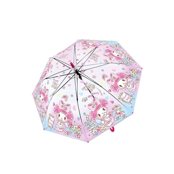 Sanrio My Melody Automatic Open Rain Umbrella, Cartoon, Pink.