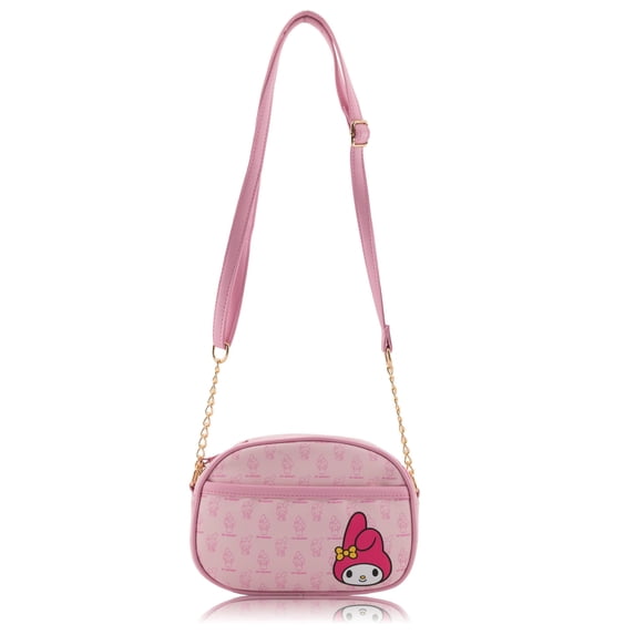Sanrio My Melody Crossbody Purse for Women, Faux Leather Camera Bag