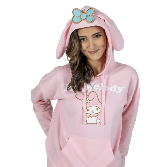 Sanrio My Melody Juniors Pink Cosplay Hoodie-XXL