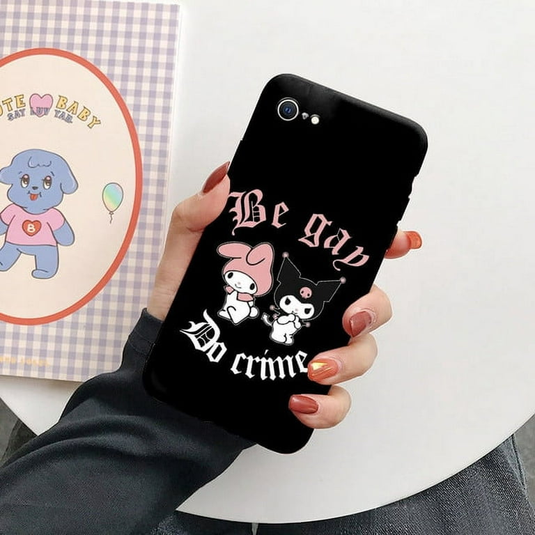 For iphone 7 8 Plus SE 2020 Case Kuromi Melody Phone Cover Anime
