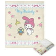 thumbnail image 1 of The Northwest Group 1SAN-23600-0097-RET 50 x 60 in. Sanrio My Melody Sweet Spring Silk Touch Throw, Beige, 1 of 6