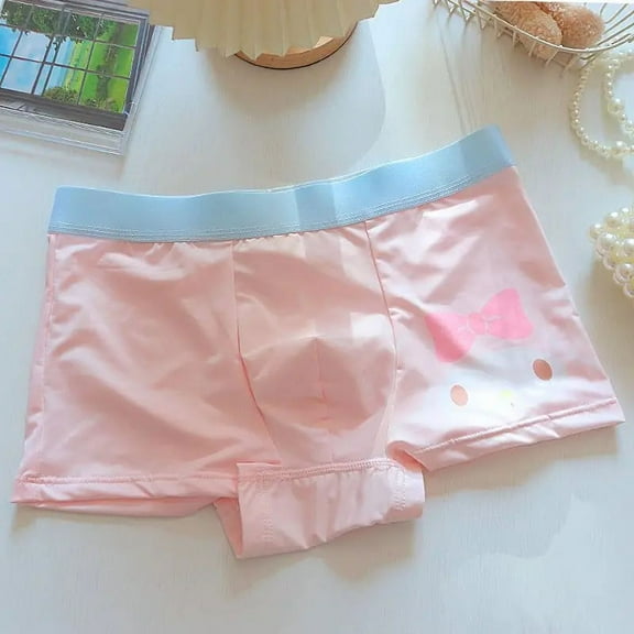 Sanrio My melody Cinnamoroll Pochacco Kuromi men's new cute cartoon print comfortable and breathable mid-waist boxer briefs