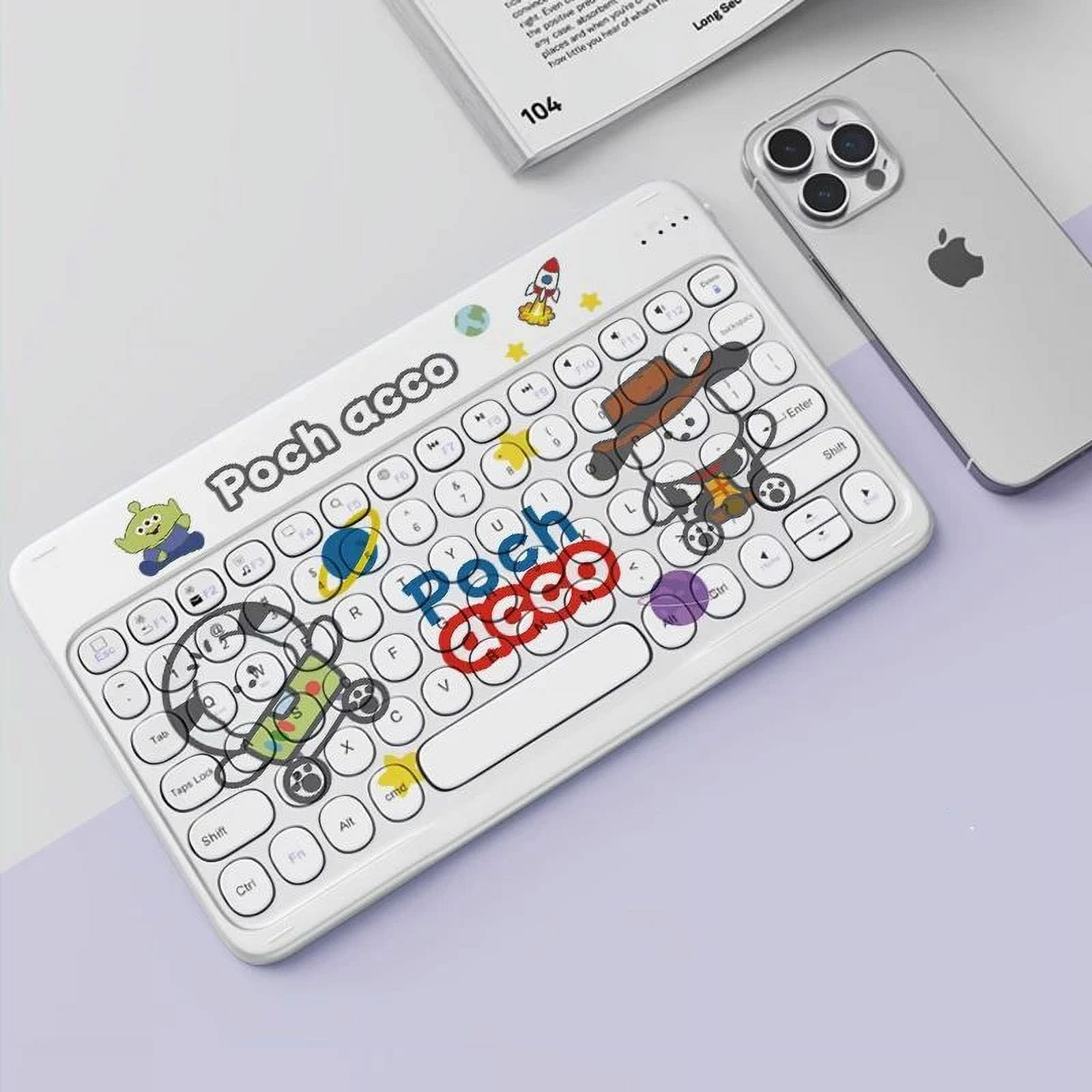 Sanrio MyMelody Kuromi Pochacco Keyboard Kawaii Anime Wireless Sanrio mymelody kuromi pochacco keyboard kawaii anime wireless