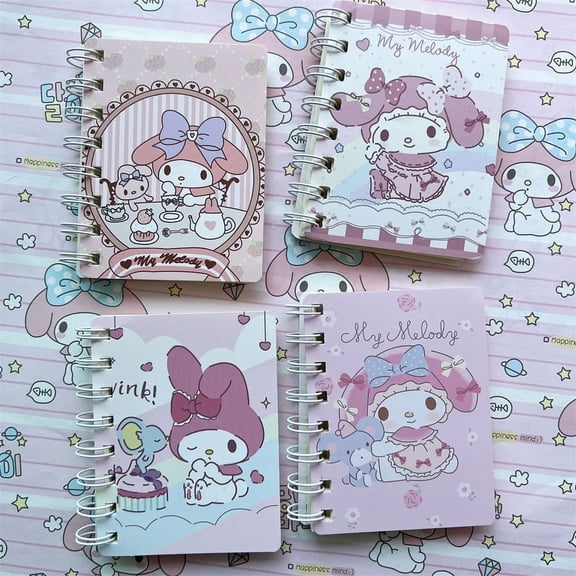 Sanrio Notebook Kuromi Cinnamoroll Pompompurin My Melody Daily Weekly Planner Agenda Weekly Stationery Office School Supplies