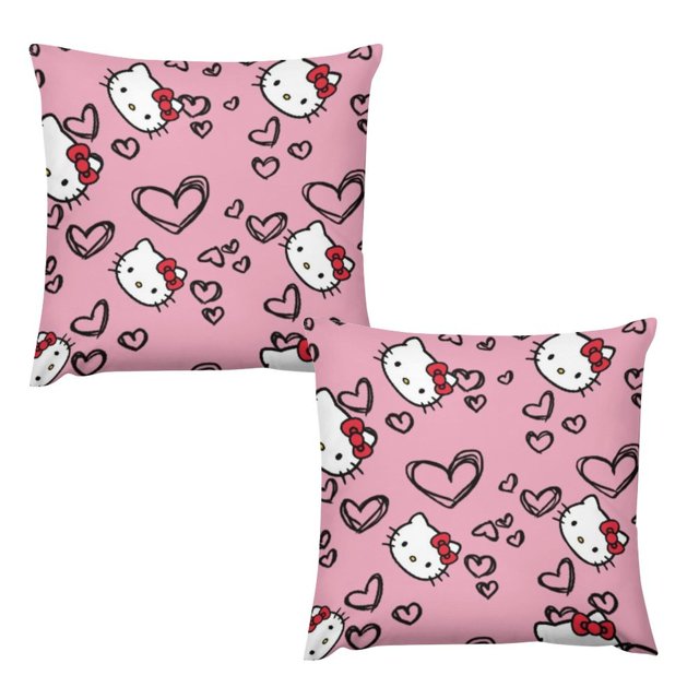 Sanrio Pillow Cases Cartoon Printed Plush Pillow Cases Set of 2