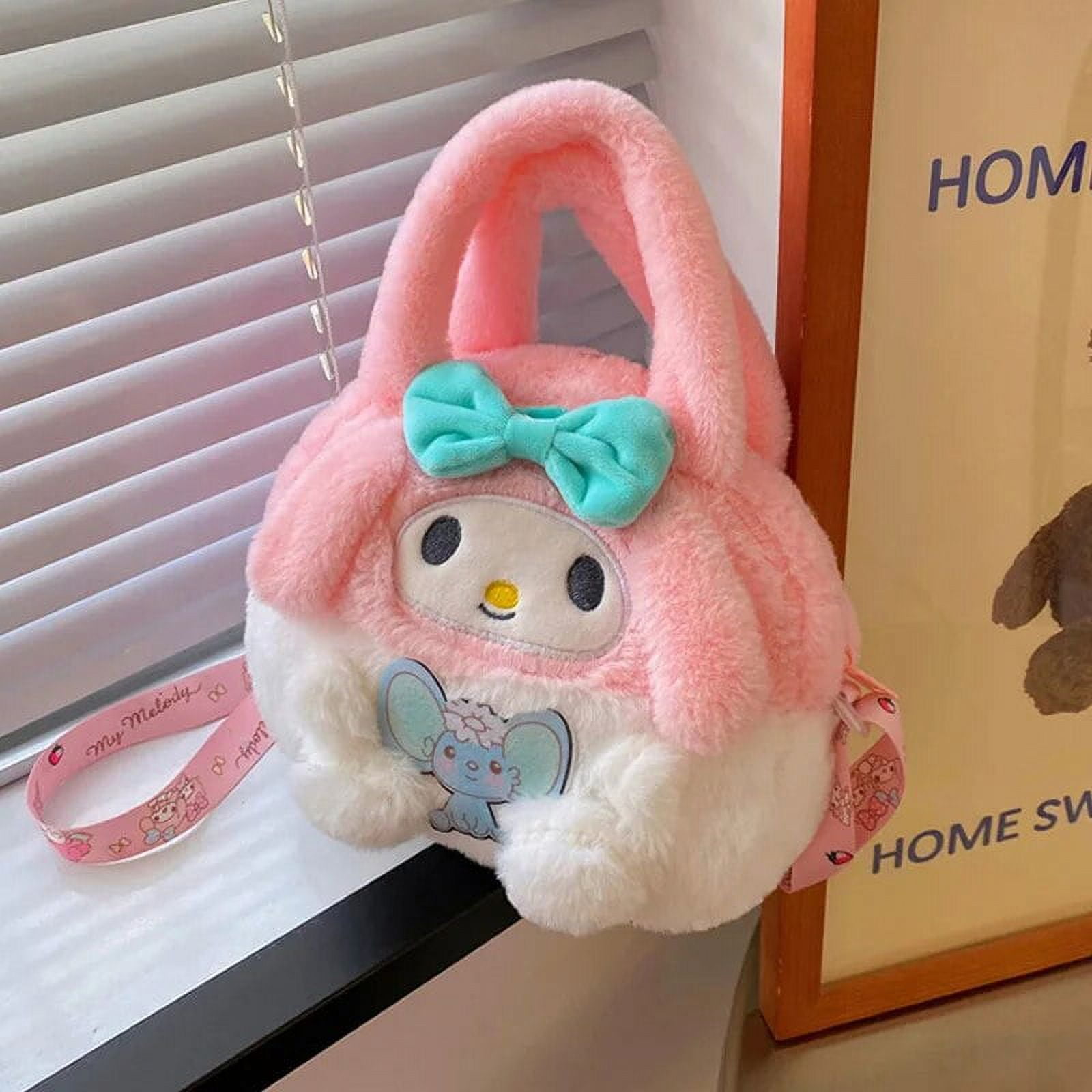 Sanrio Plush Bag Cinnamoroll Crossbody Bag Kuromi Shoulder Bag Hello