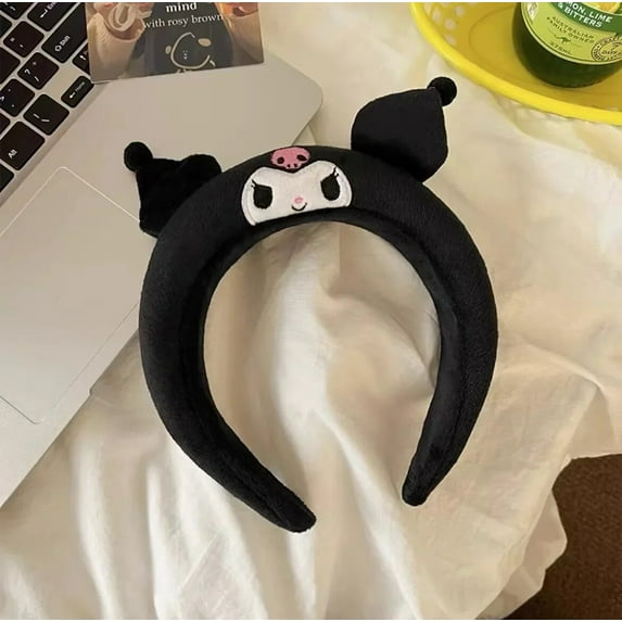 Sanrio Plush Ears Hello Kitty Headbands Girl Kawaii Kuromi Hairband Women Cartoon Anime Hair Accessories Kids Birthday Xmas Gift