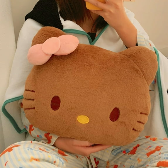 Sanrio Plush Pillow,Hello Kitty,My Melody,Kuromi Cute Cartoon Character Throw Pillows,Soft Fluffy Decorative Cushions for Bed,Sofa,Bedroom,Gifts for Sanrio Fans