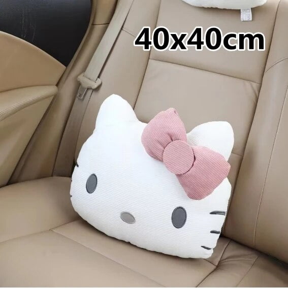 Sanrio Plush Toy My Melody Hello Kitty Headrest Corduroy Back Cushion