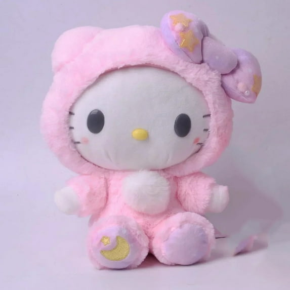 Sanrio Plush Toys Kawaii Hello Kitty My Melody Room Decor Kuromi Plushie Cinnamoroll Doll Plush Keychain for Christmas Gifts